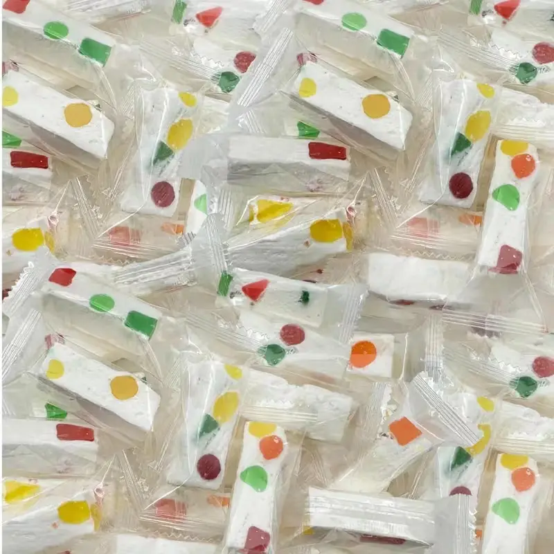 JuJube Nougats Jelly Candy 1 LB – Soft & Chewy Individually Wrapped Bulk Candy